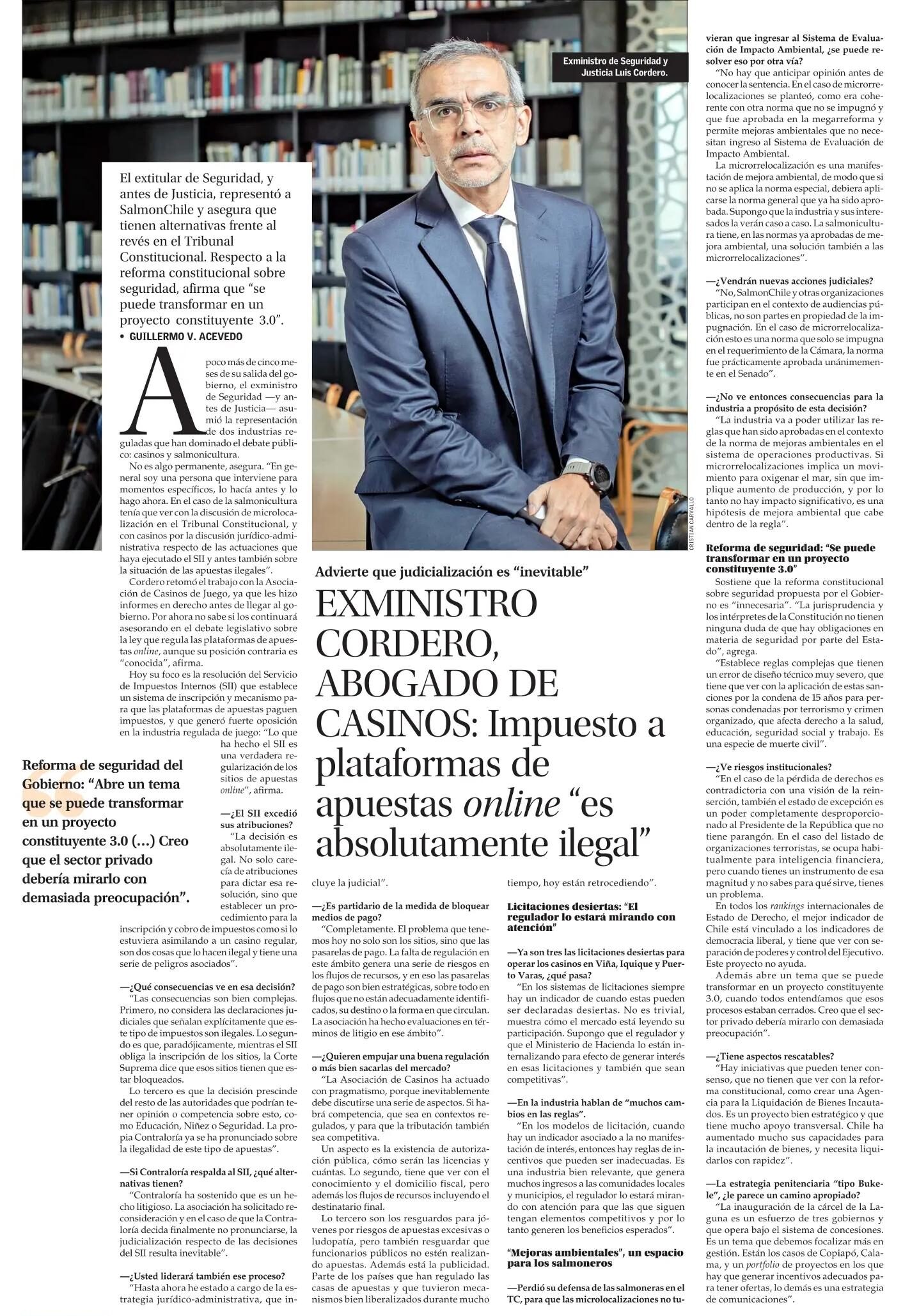Entrevista - Luis Cordero